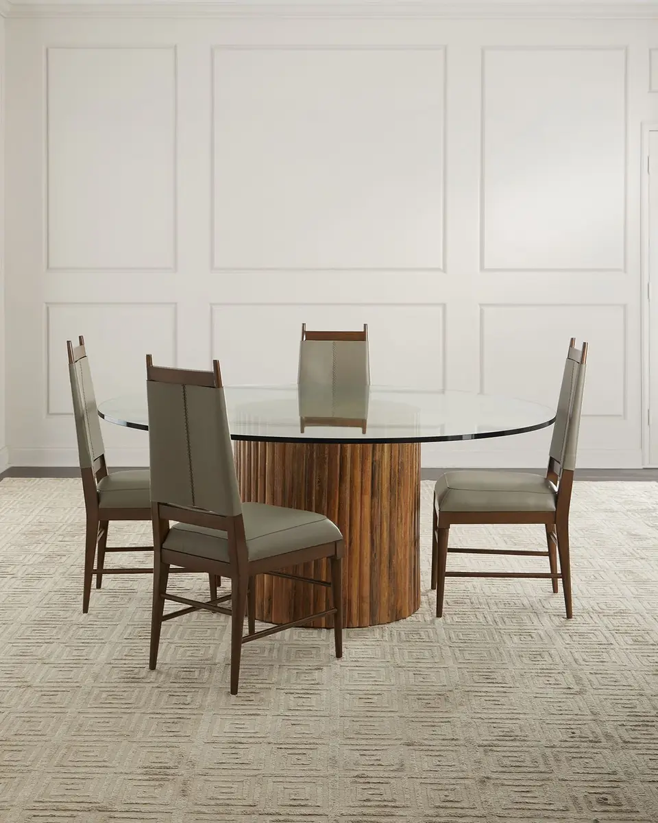 Arteriors Keegan Leather Dining Chair | Thumbnail 6 Arteriors Keegan Leather Dining Chair | Thumbnail 6