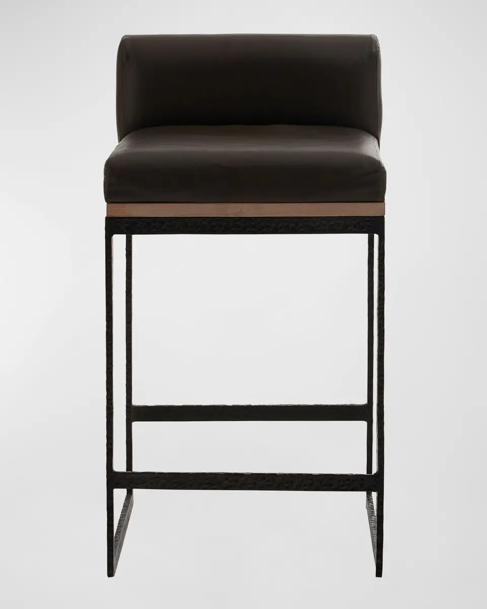 Arteriors Marmont Leather 25" Counter Stool | Thumbnail 3