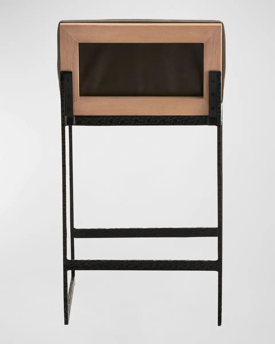 Arteriors Marmont Leather 25" Counter Stool | Thumbnail 4