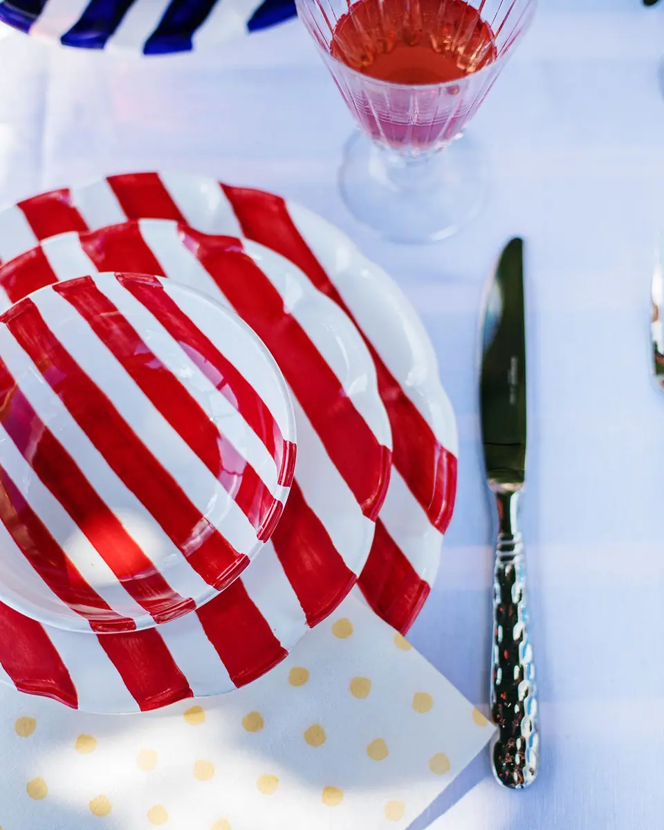 Vietri Amalfitana Stripe Salad Plate | Thumbnail 2 Vietri Amalfitana Stripe Salad Plate | Thumbnail 2