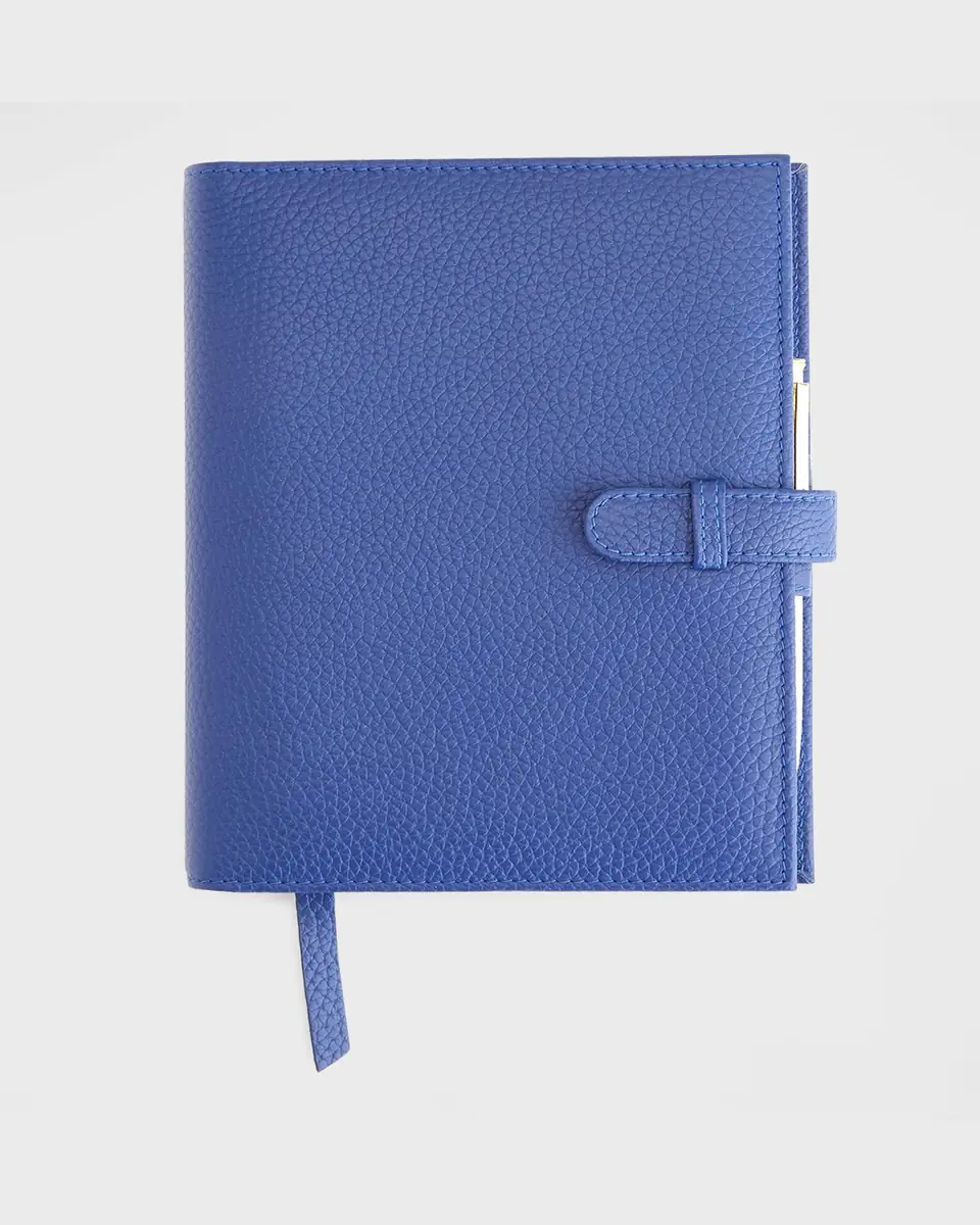 Royce New York Monogrammed Executive Weekly Leather Calendar Planner, Personalized | Thumbnail 2