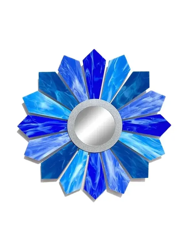 Karo Studios "Sunburst AH" Sculptural Wall Mirror - 30"