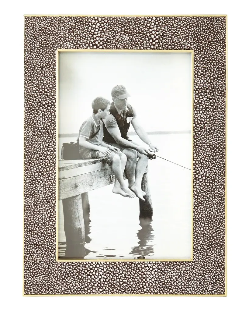 AERIN Classic Faux Shagreen 4" x 6" Picture Frame