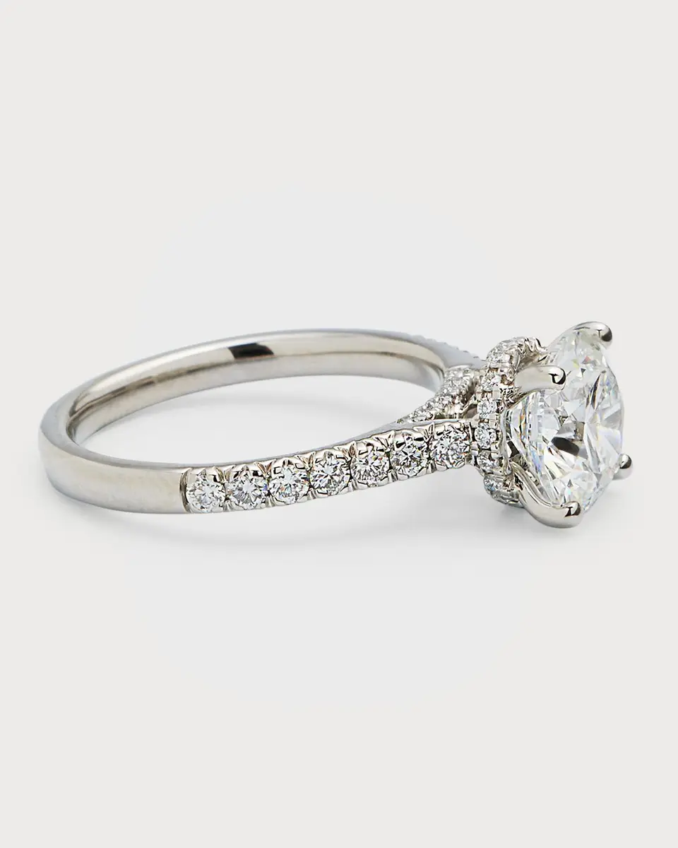 Neiman Marcus Lab Grown Diamonds Platinum Round Lab-Grown Diamond Ring | Thumbnail 3 Neiman Marcus Lab Grown Diamonds Platinum Round Lab-Grown Diamond Ring | Thumbnail 3