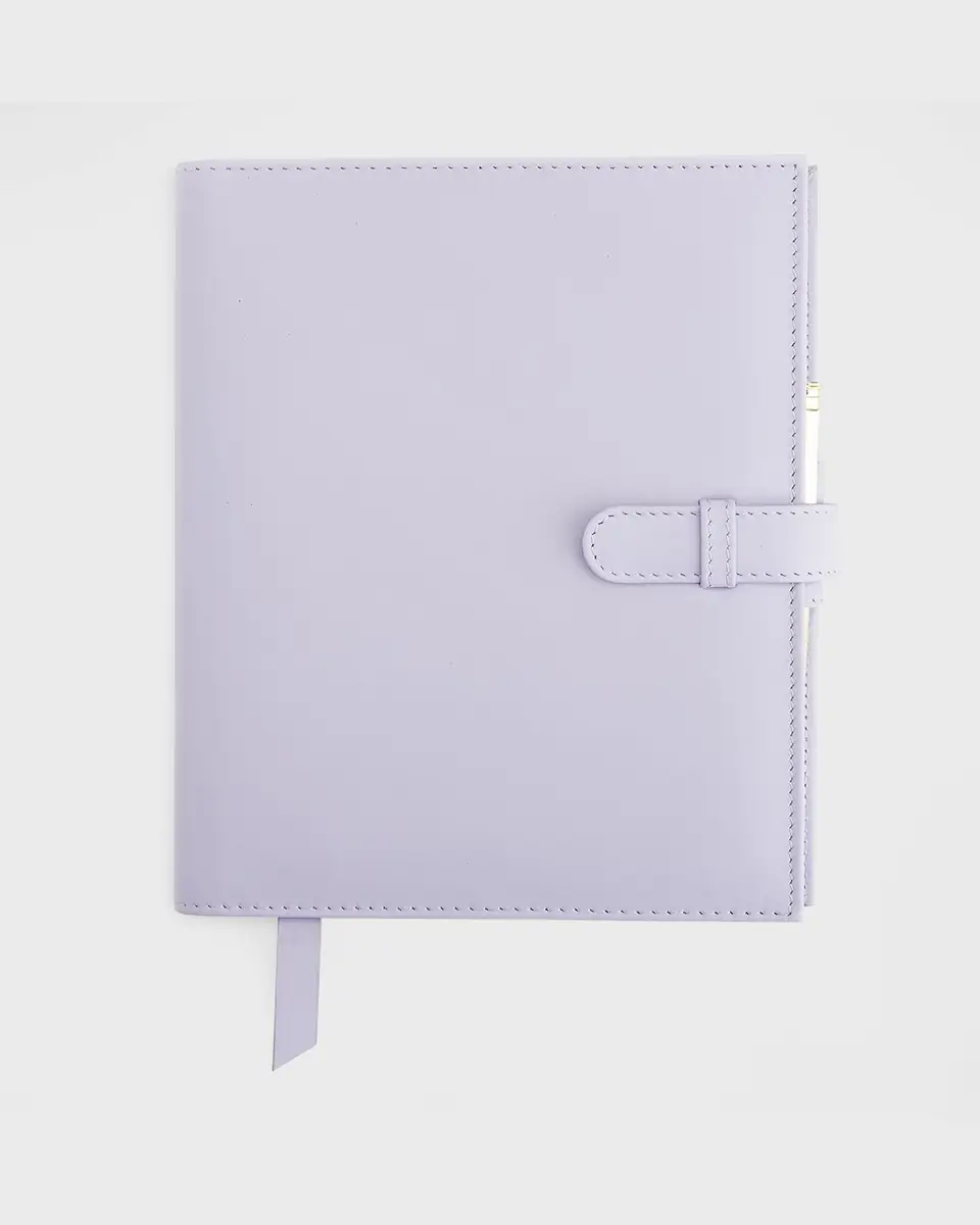 Royce New York Monogrammed Executive Weekly Leather Calendar Planner, Personalized | Thumbnail 2