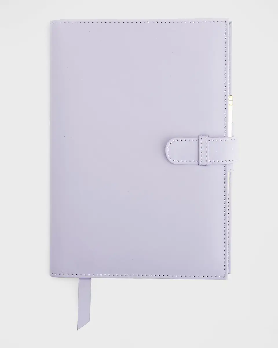 Royce New York Monogrammed Executive Weekly Leather Calendar Planner, Personalized | Thumbnail 3