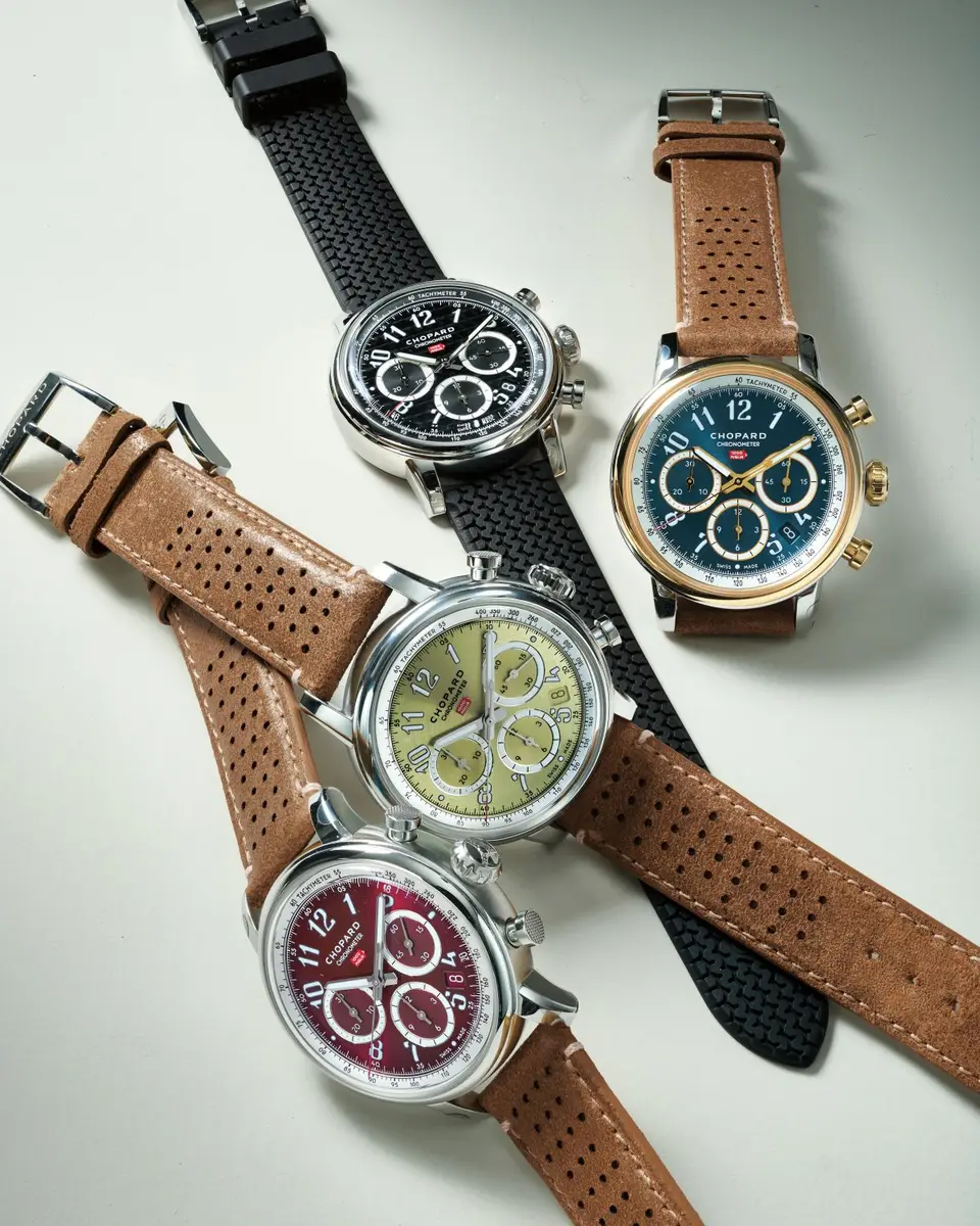 Chopard Mille Miglia 40mm Classic Chronograph Blue Dial Watch | Thumbnail 4
