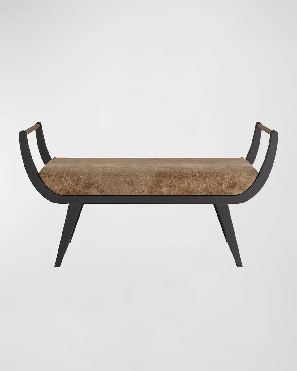Arteriors Winston Velvet Bench, 47.5" | Thumbnail 2 Arteriors Winston Velvet Bench, 47.5" | Thumbnail 2
