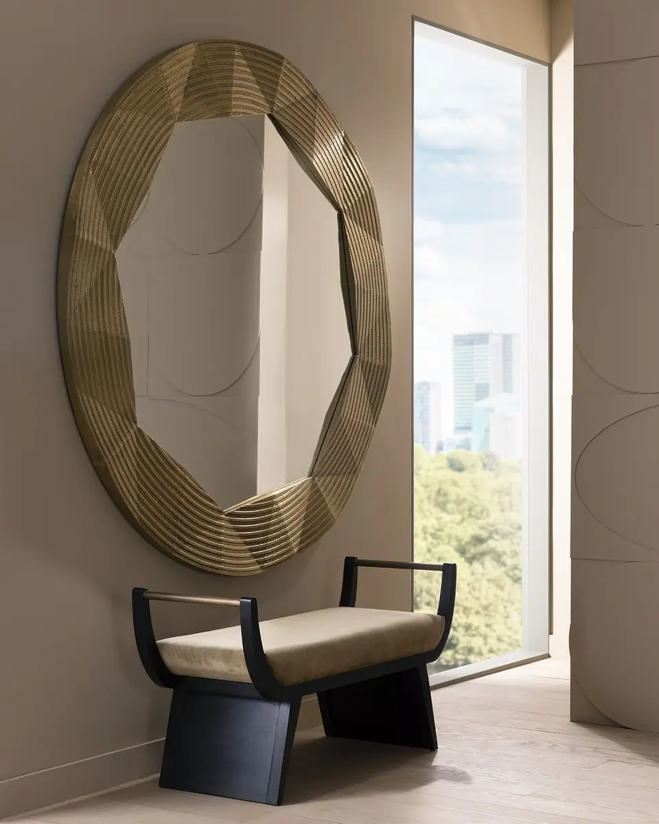 Arteriors Winston Velvet Bench, 47.5" | Thumbnail 4 Arteriors Winston Velvet Bench, 47.5" | Thumbnail 4