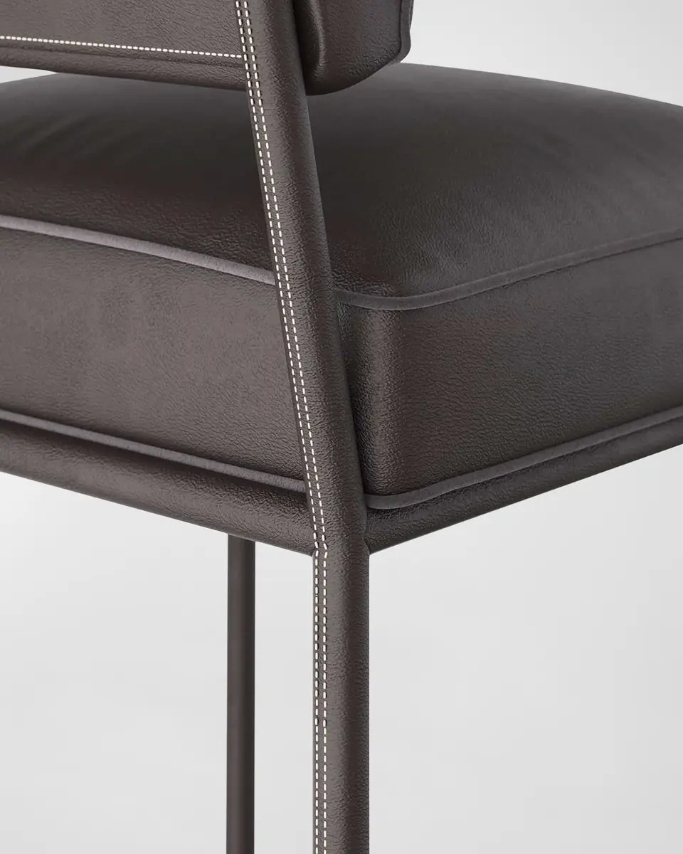 Arteriors Topanga Leather Counter Stool, 26.5" | Thumbnail 5