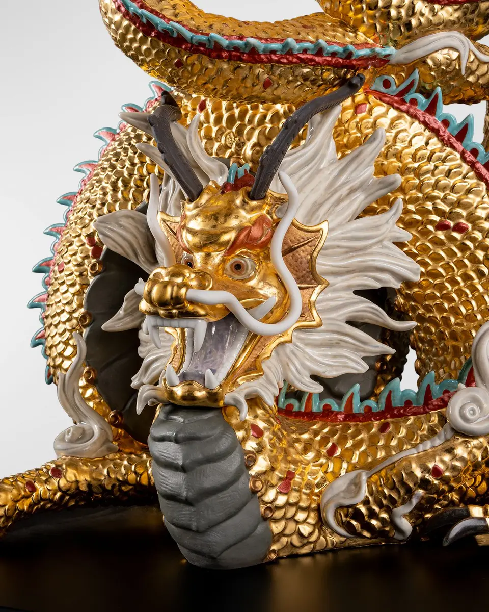 Lladro Limited Edition Protective Dragon Sculpture | Thumbnail 4 Lladro Limited Edition Protective Dragon Sculpture | Thumbnail 4