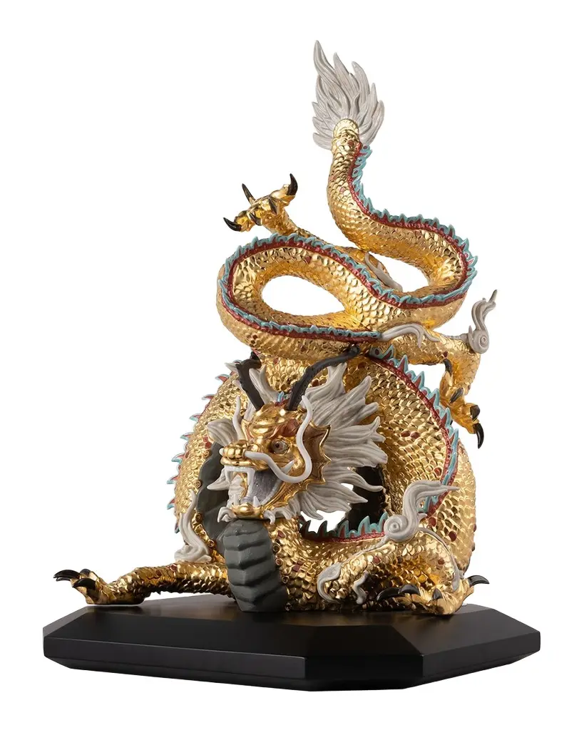 Lladro Limited Edition Protective Dragon Sculpture