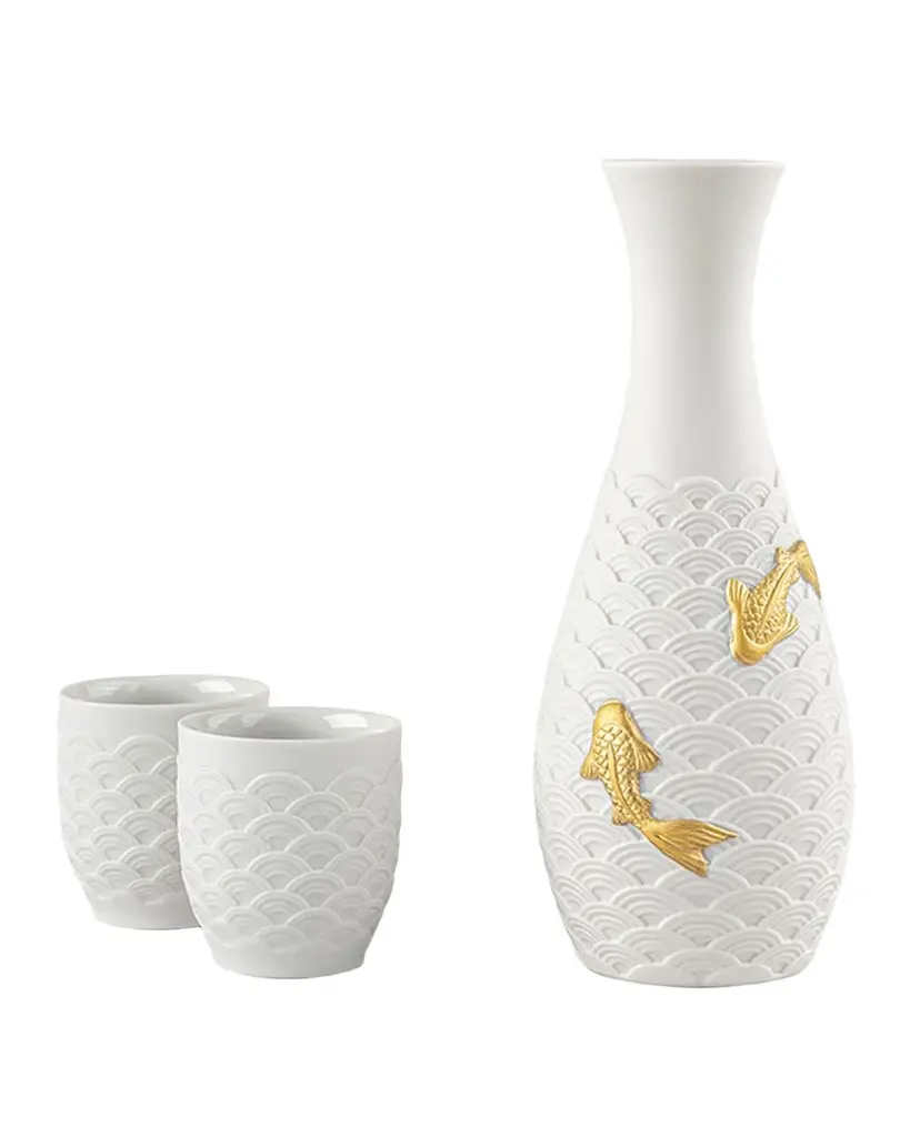 Lladro Koi Sake Set | Image 1 Lladro Koi Sake Set | Image 1