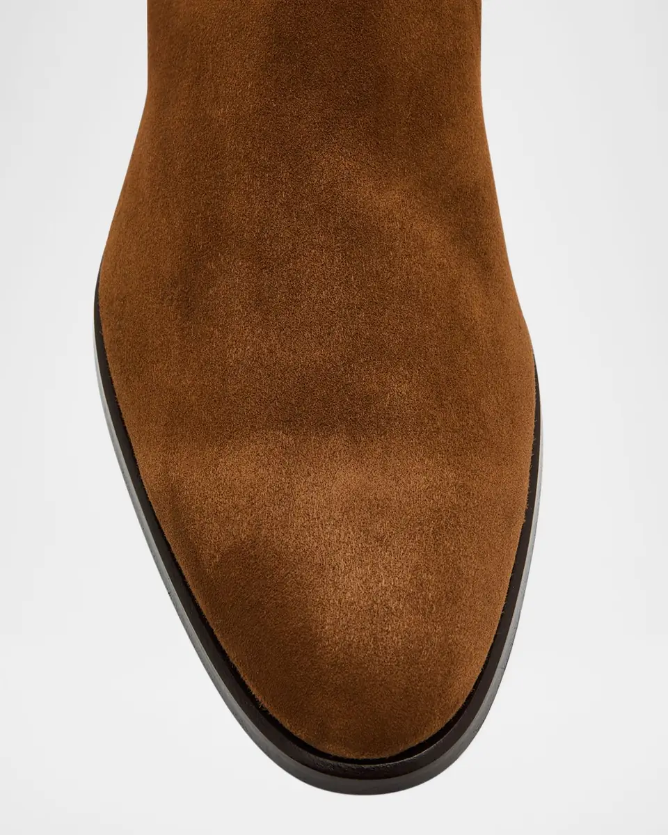 Brioni Men's Suede Chelsea Boots | Thumbnail 5