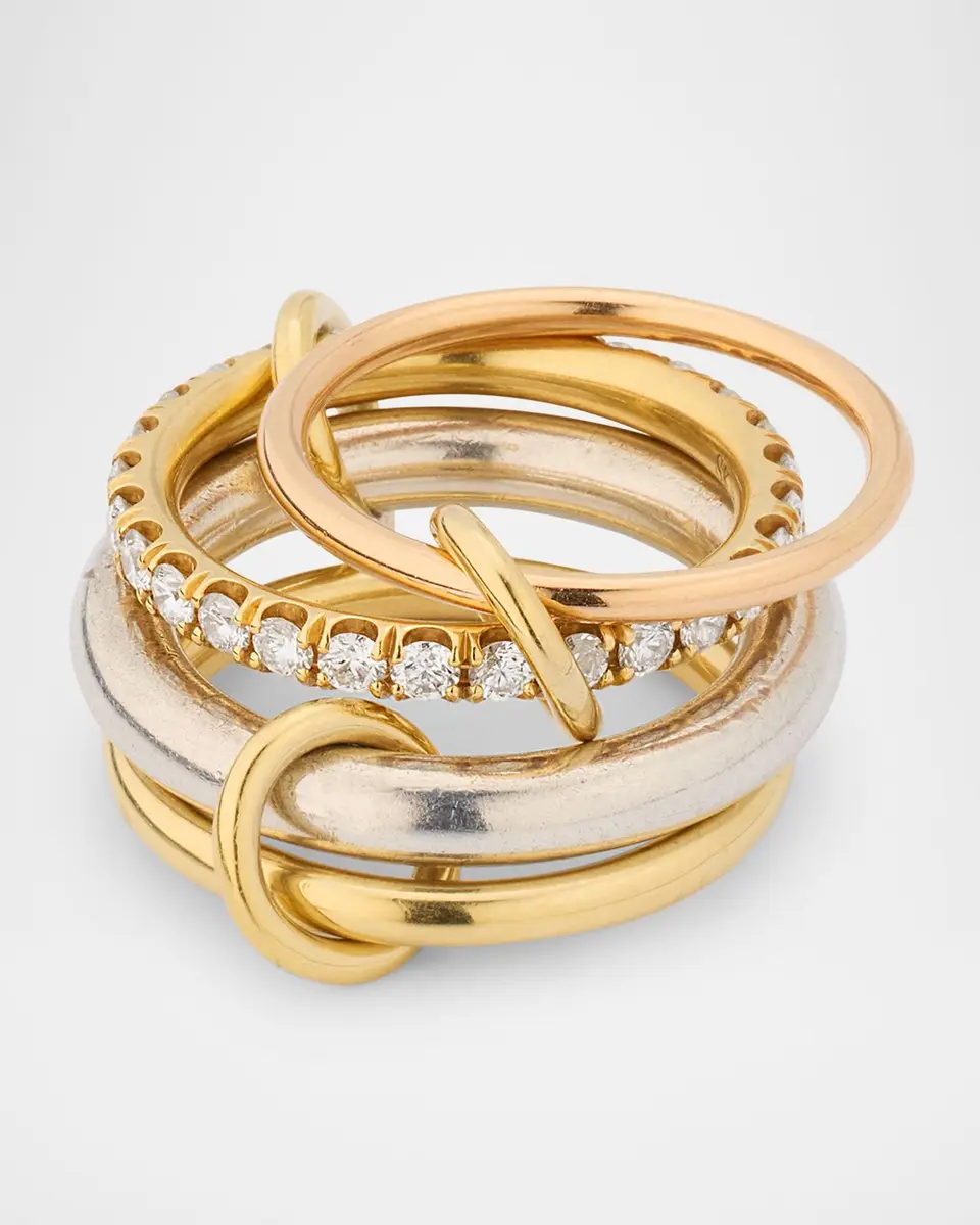 Spinelli Kilcollin Janssen MX 4-Linked Ring with Diamonds | Thumbnail 2