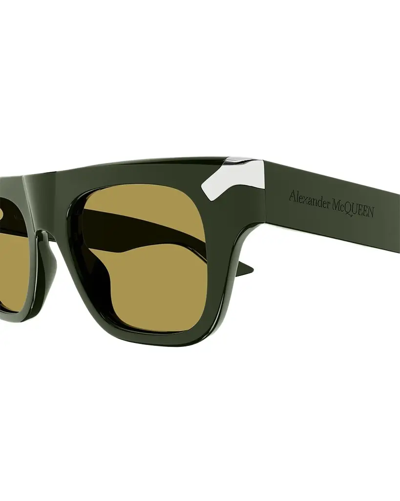 Alexander McQueen Men's Acetate Rectangle Sunglasses | Image 1 Alexander McQueen Men's Acetate Rectangle Sunglasses | Image 1