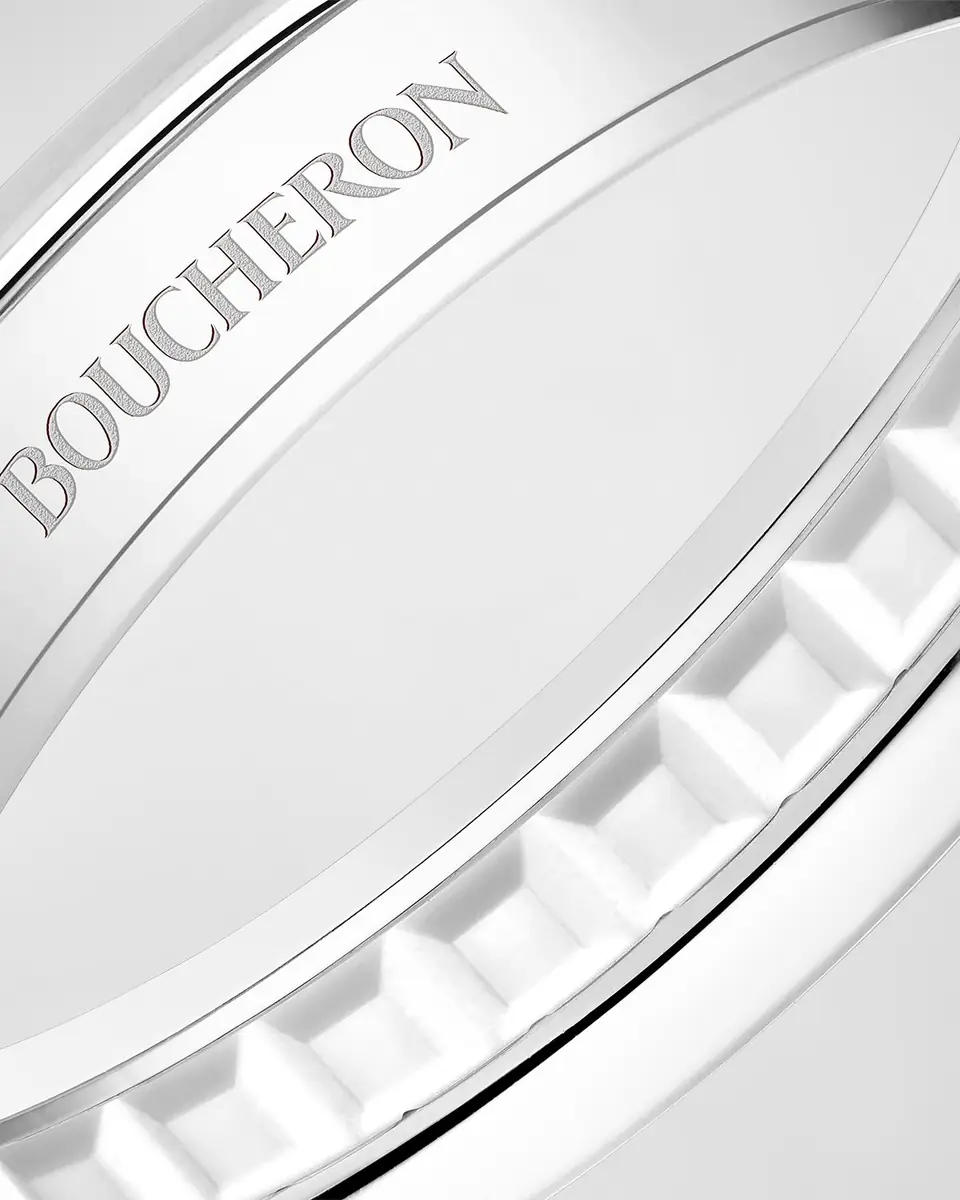 Boucheron Quatre 18K White Gold Double White Edition Band Ring | Thumbnail 4 Boucheron Quatre 18K White Gold Double White Edition Band Ring | Thumbnail 4