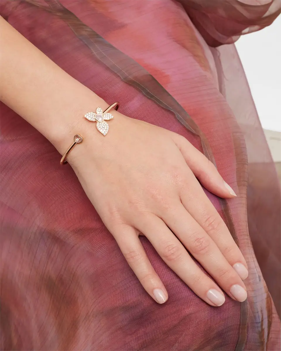 Chopard Happy Butterfly 18K Rose Gold Diamond Bracelet | Image 1 Chopard Happy Butterfly 18K Rose Gold Diamond Bracelet | Image 1