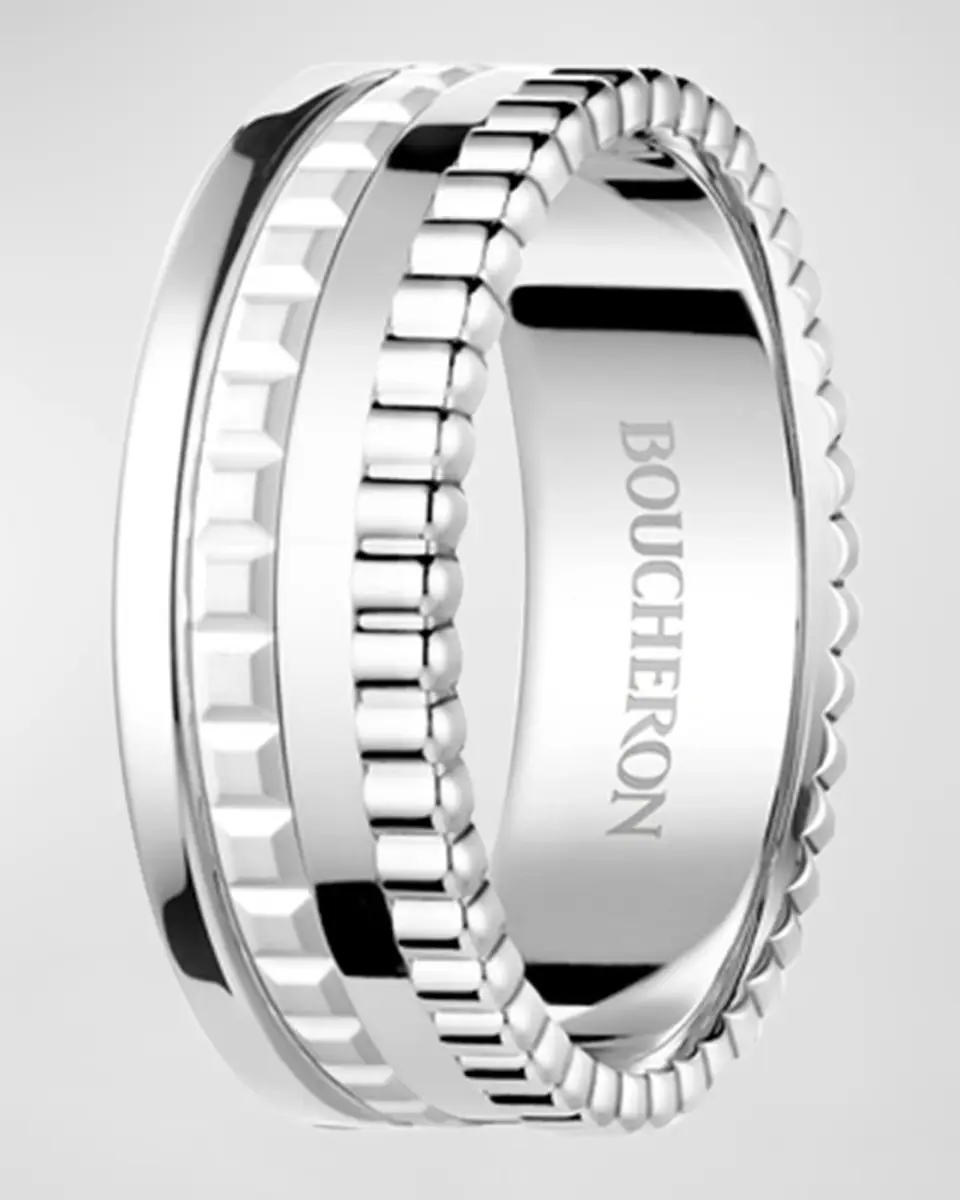 Boucheron Quatre 18K White Gold Narrow Ring | Thumbnail 3