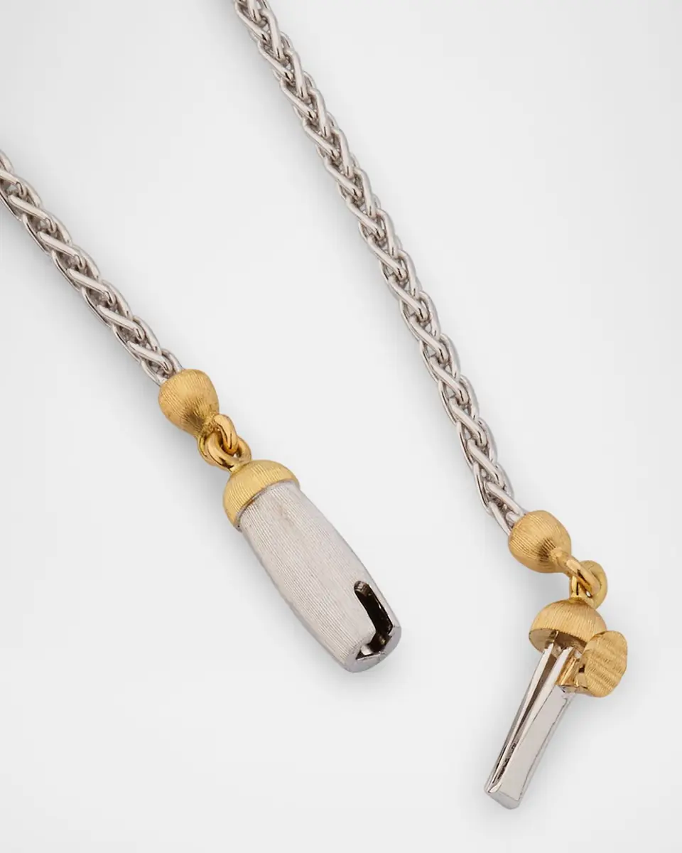 Buccellati Two-Tone 18K Gold Opera Tulle Diamond Pendant Necklace | Thumbnail 2 Buccellati Two-Tone 18K Gold Opera Tulle Diamond Pendant Necklace | Thumbnail 2