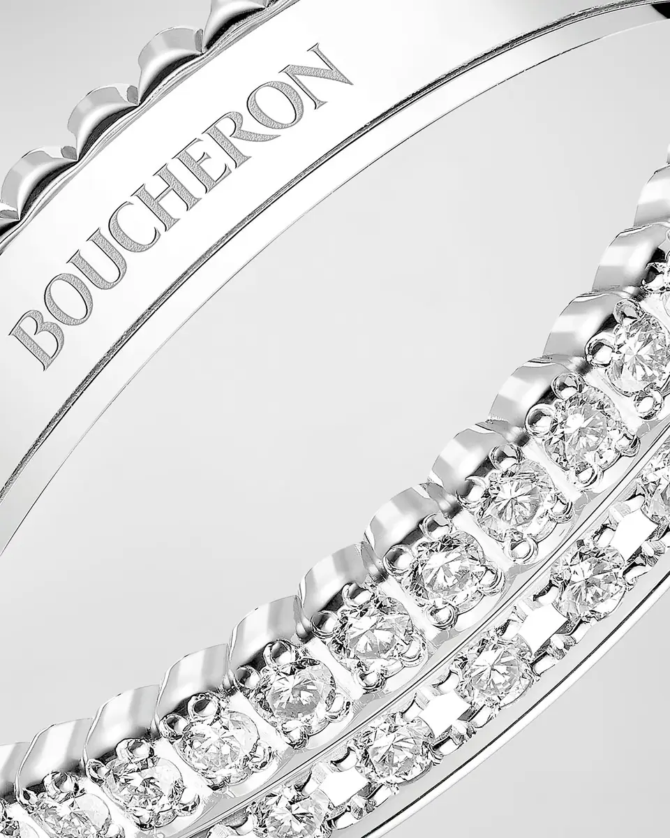 Boucheron Quatre 18K White Gold Radiant Edition Diamond Band Ring | Thumbnail 4
