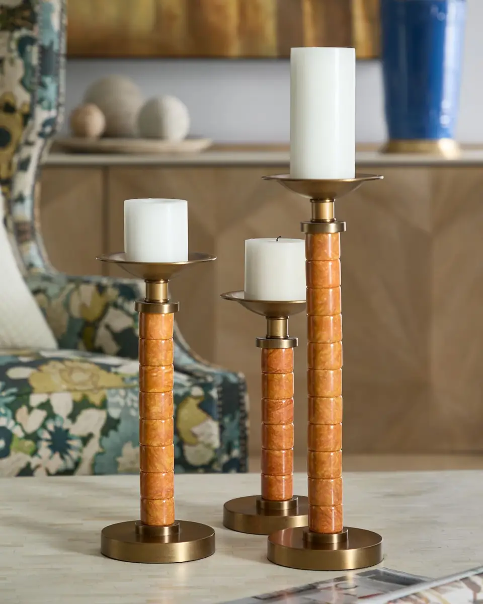 Port 68 Jade Garden Candlesticks, Set of 3 | Thumbnail 2 Port 68 Jade Garden Candlesticks, Set of 3 | Thumbnail 2