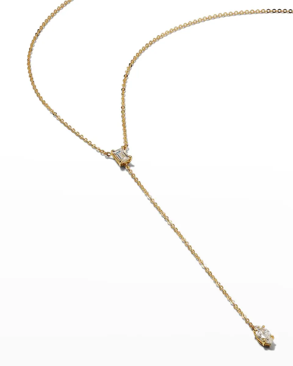 Anita Ko 18k Heart and Marquis Lariat | Thumbnail 2 Anita Ko 18k Heart and Marquis Lariat | Thumbnail 2