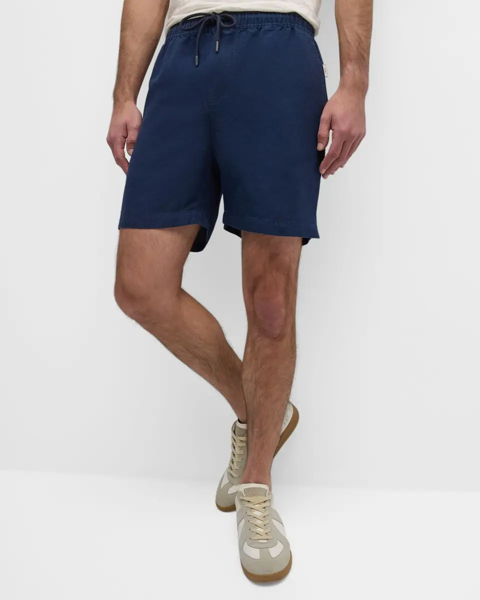 Onia Men's Air Linen Pull-On Shorts | Thumbnail 5 Onia Men's Air Linen Pull-On Shorts | Thumbnail 5