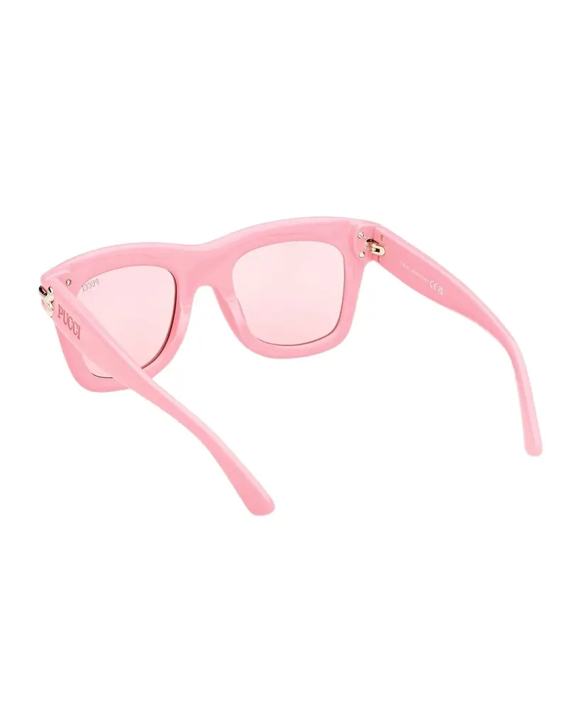 Pucci Logo Acetate Square Sunglasses | Image 1 Pucci Logo Acetate Square Sunglasses | Image 1