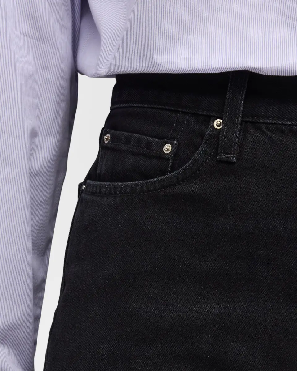 TOTEME Mid-Rise Twisted Seam Straight-Leg Jeans | Thumbnail 5