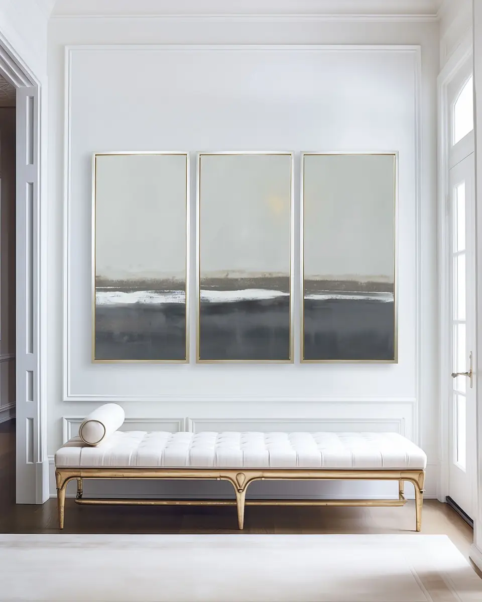 Benson-Cobb Studios "The Crossing in Blue" Giclee Triptych, 21" x 46" | Thumbnail 2 Benson-Cobb Studios "The Crossing in Blue" Giclee Triptych, 21" x 46" | Thumbnail 2