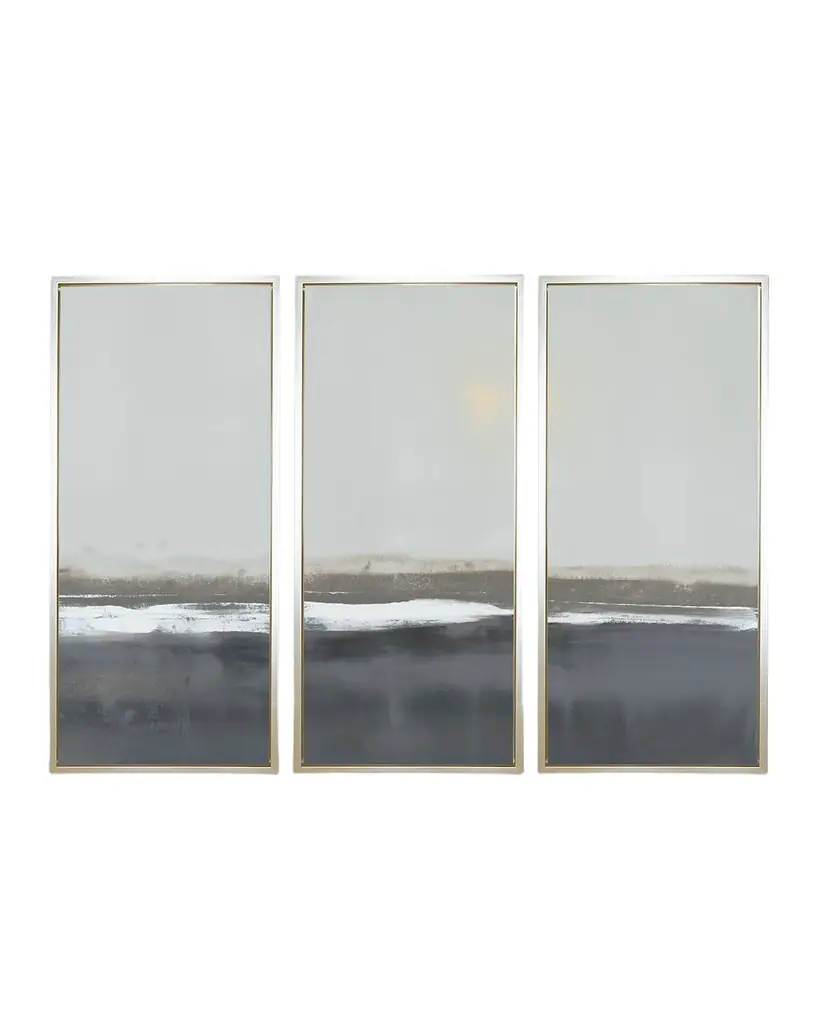 Benson-Cobb Studios "The Crossing in Blue" Giclee Triptych, 21" x 46"