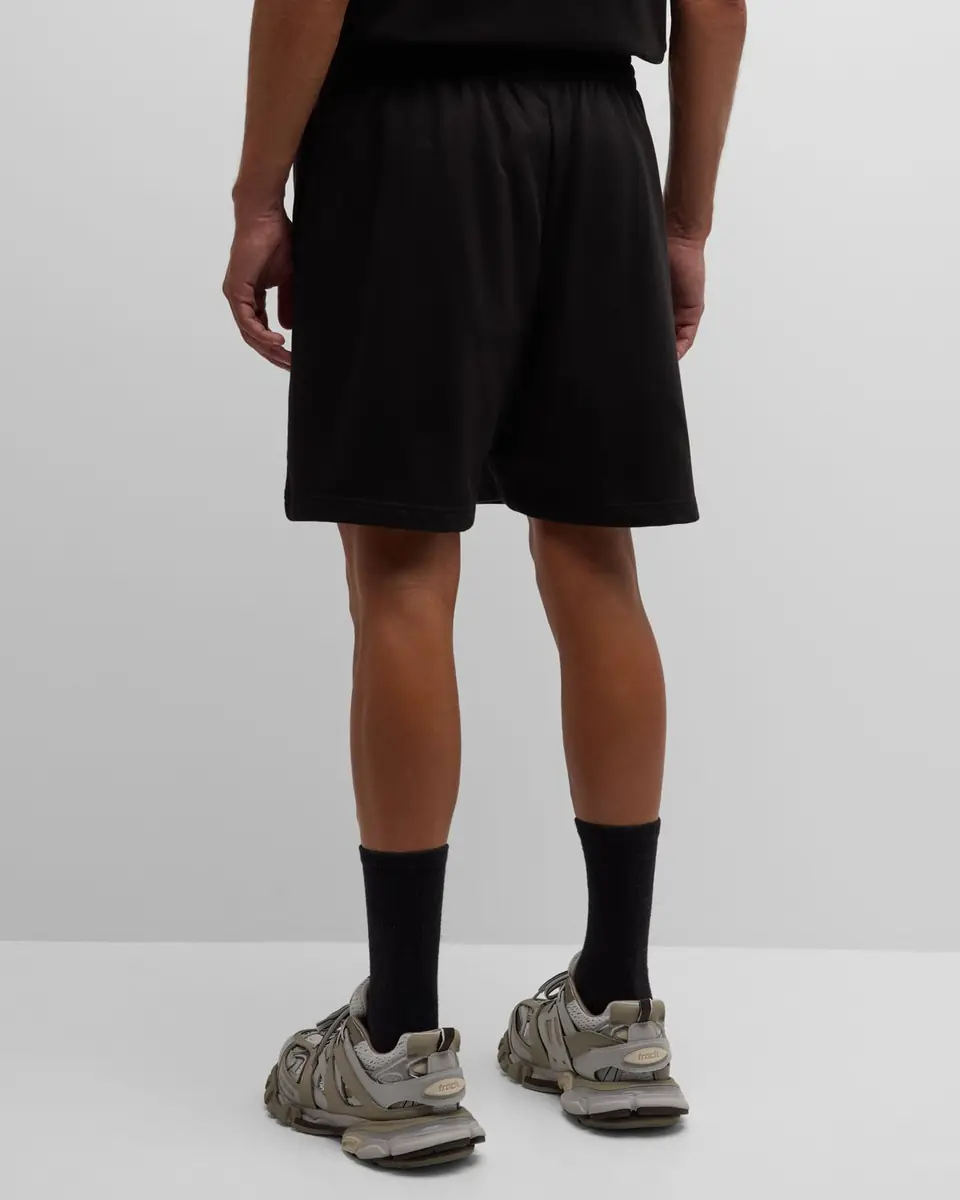 Balenciaga Men's Side-Logo Sweat Shorts | Thumbnail 3