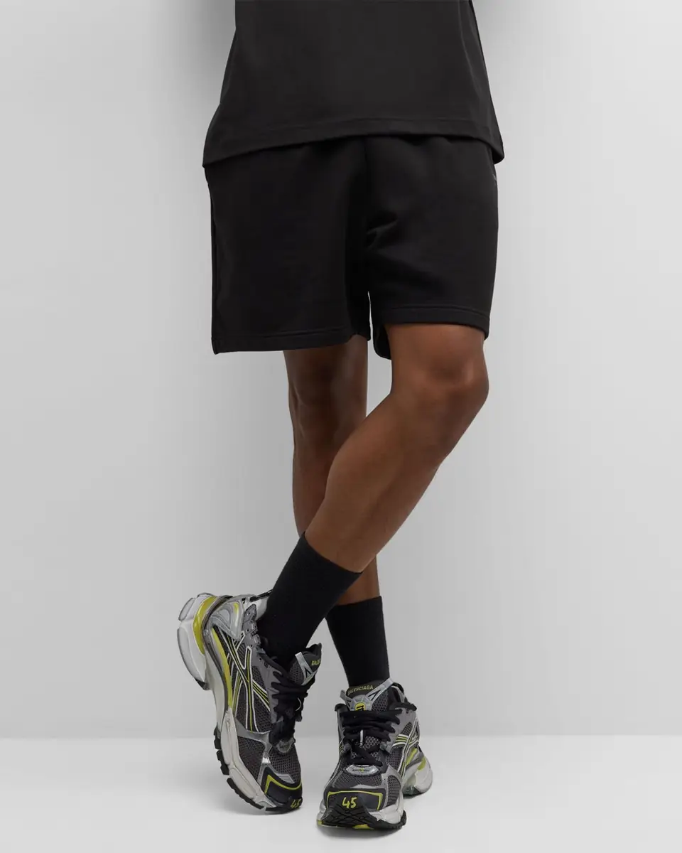 Balenciaga Men's Side-Logo Sweat Shorts | Thumbnail 5