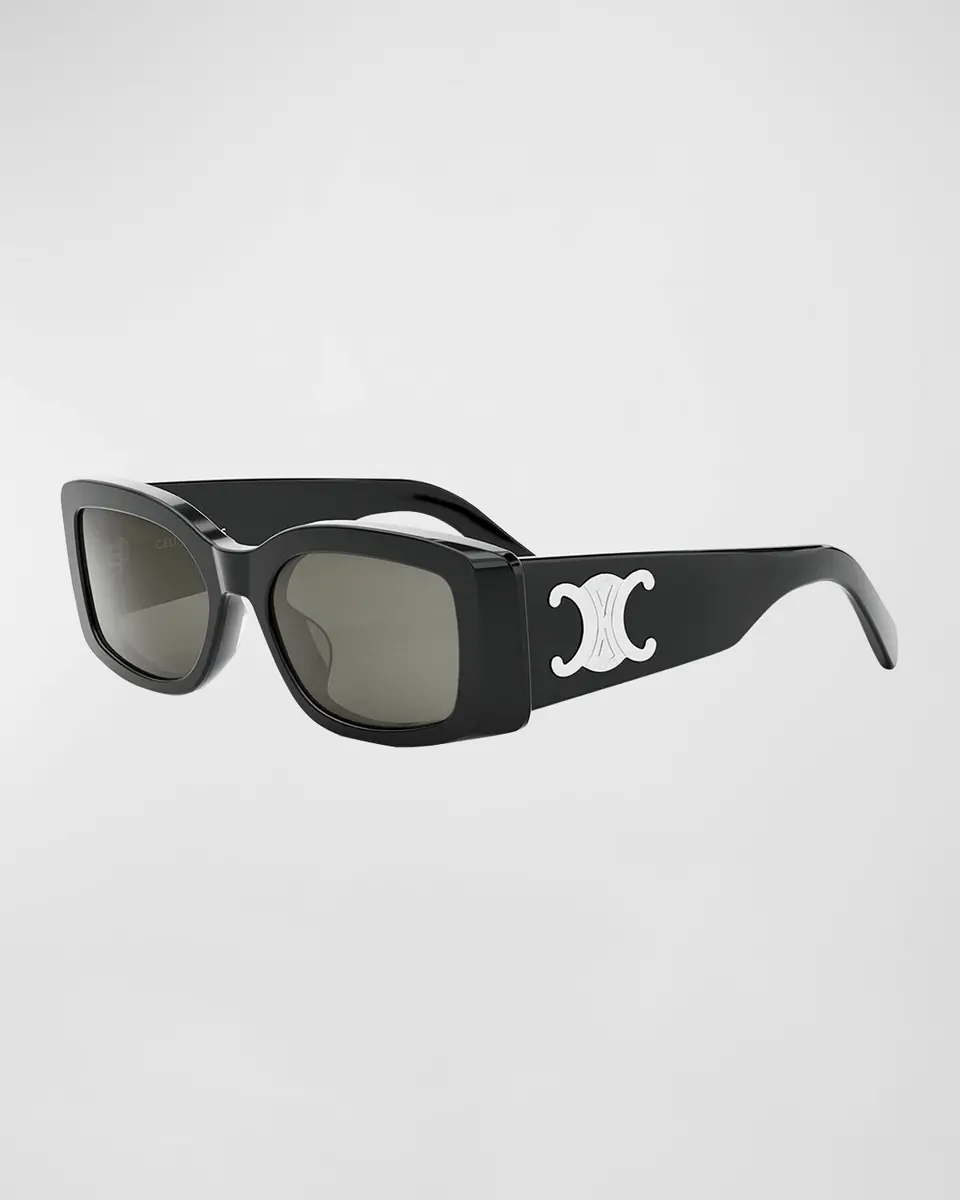 Celine Triomphe Acetate Rectangle Sunglasses | Thumbnail 3 Celine Triomphe Acetate Rectangle Sunglasses | Thumbnail 3