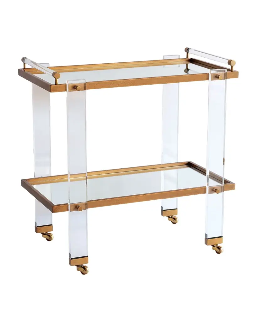 Port 68 Tuscany Brass Bar Cart | Image 1 Port 68 Tuscany Brass Bar Cart | Image 1