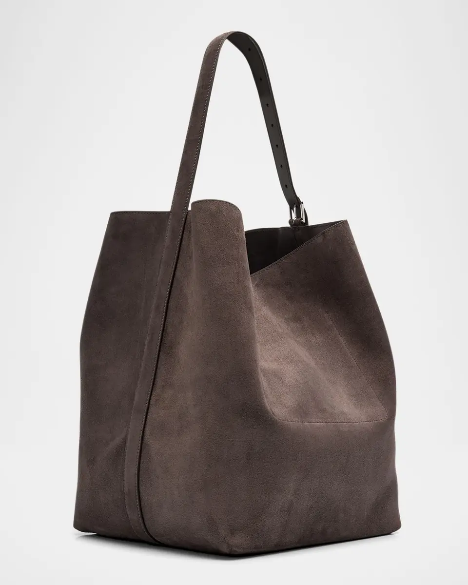 TOTEME Belted Tote Bag in Suede | Thumbnail 5