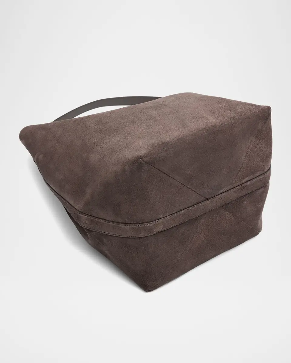 TOTEME Belted Tote Bag in Suede | Thumbnail 6
