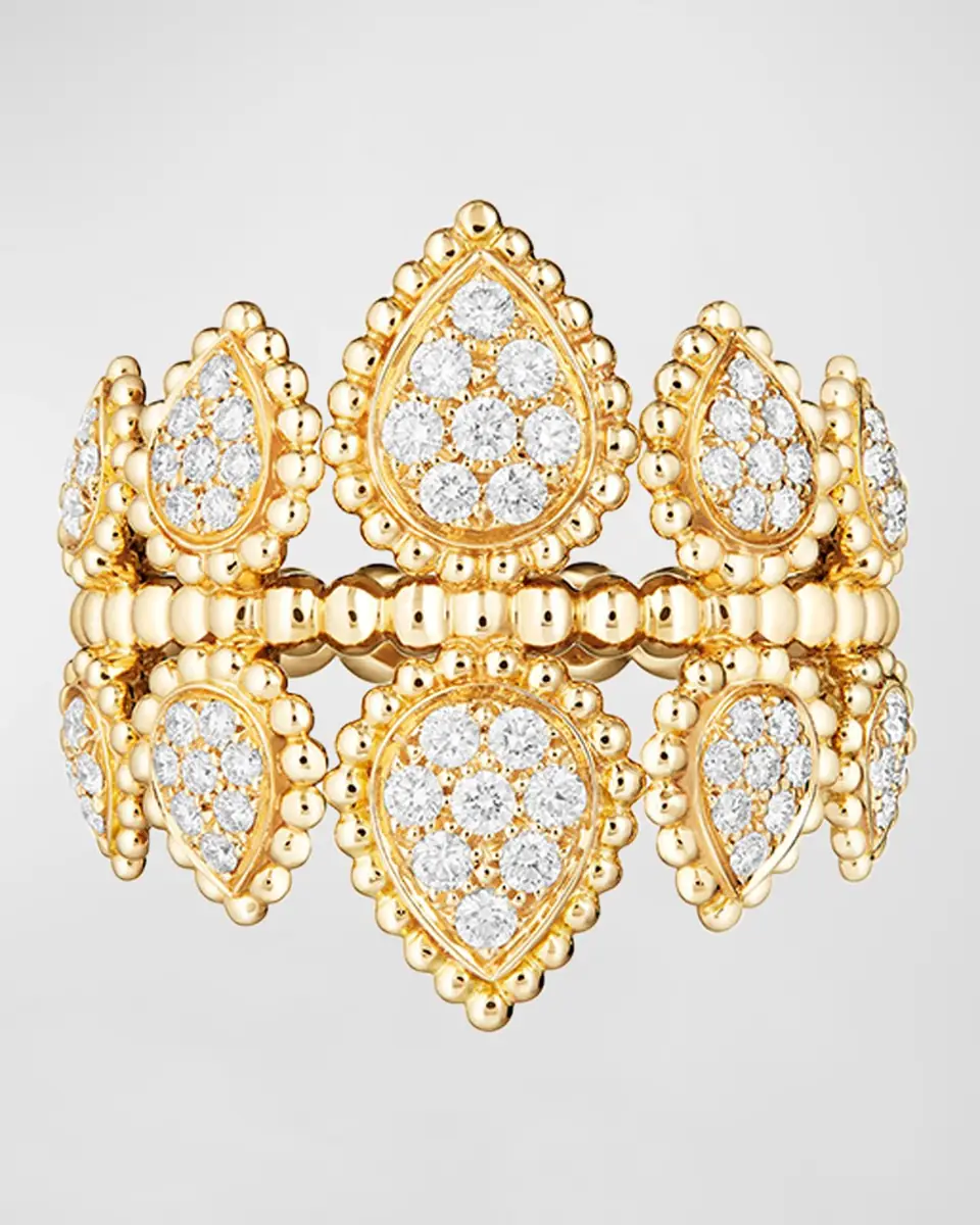 Boucheron Serpent Bohème 18k Yellow Gold Diamond Crown Ring | Thumbnail 3 Boucheron Serpent Bohème 18k Yellow Gold Diamond Crown Ring | Thumbnail 3