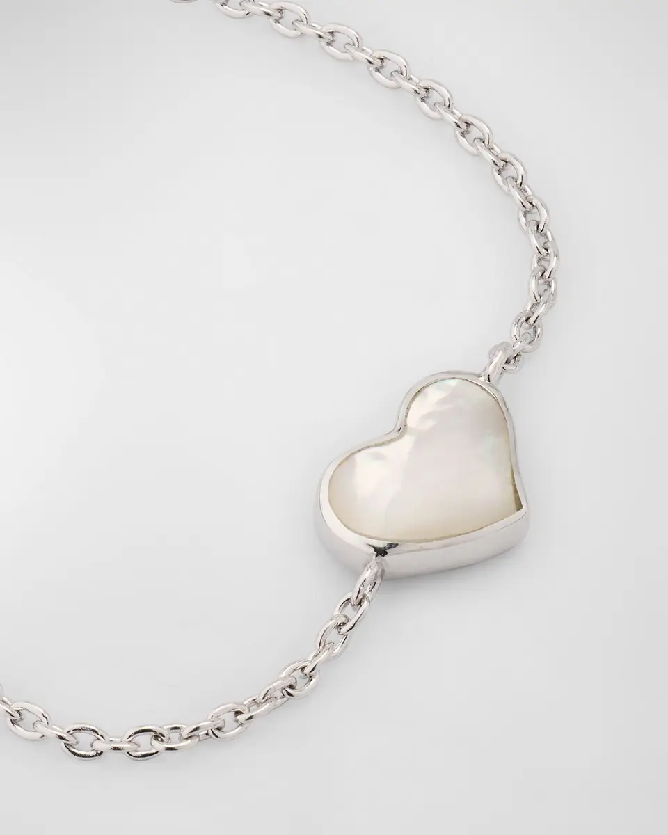 Jan Leslie Mother-of-Pearl Heart Station Bracelet | Thumbnail 2 Jan Leslie Mother-of-Pearl Heart Station Bracelet | Thumbnail 2