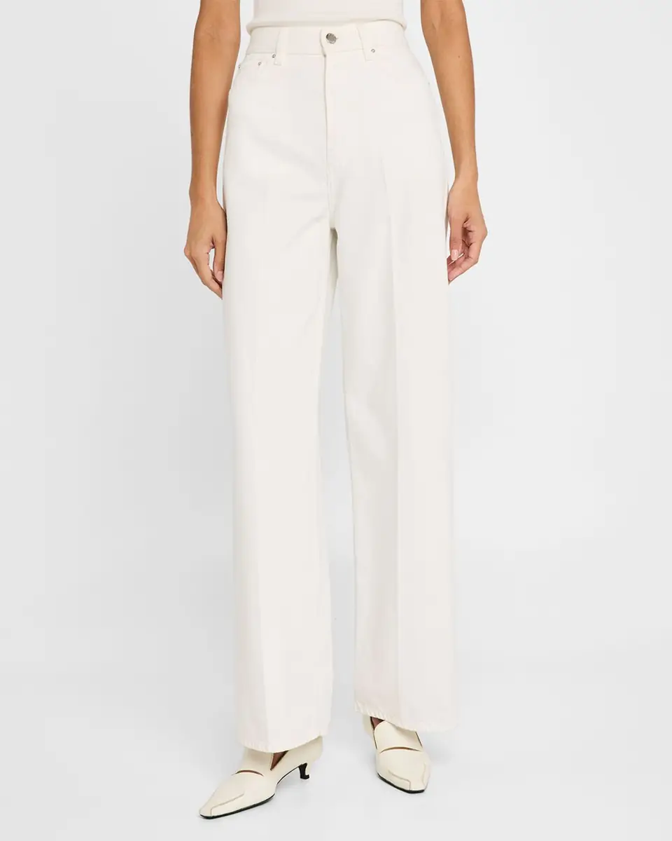 Toteme High-Rise Straight-Leg Press-Creased Denim Jeans | Thumbnail 2