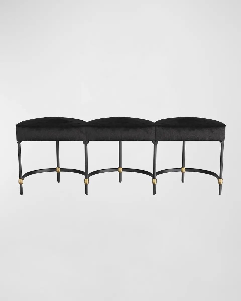 Arteriors Blaire 3-Seat Hair on Hide Bench - 55" | Thumbnail 2 Arteriors Blaire 3-Seat Hair on Hide Bench - 55" | Thumbnail 2