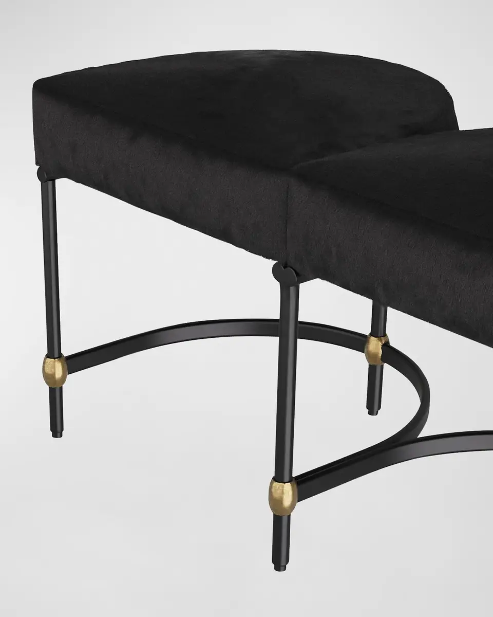 Arteriors Blaire 3-Seat Hair on Hide Bench - 55" | Thumbnail 4 Arteriors Blaire 3-Seat Hair on Hide Bench - 55" | Thumbnail 4