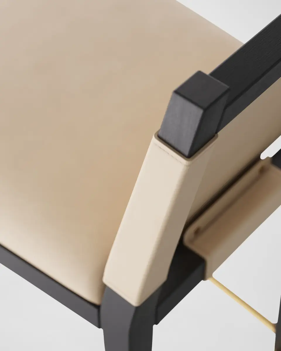 Arteriors Burdock Leather Bar Stool | Thumbnail 4 Arteriors Burdock Leather Bar Stool | Thumbnail 4