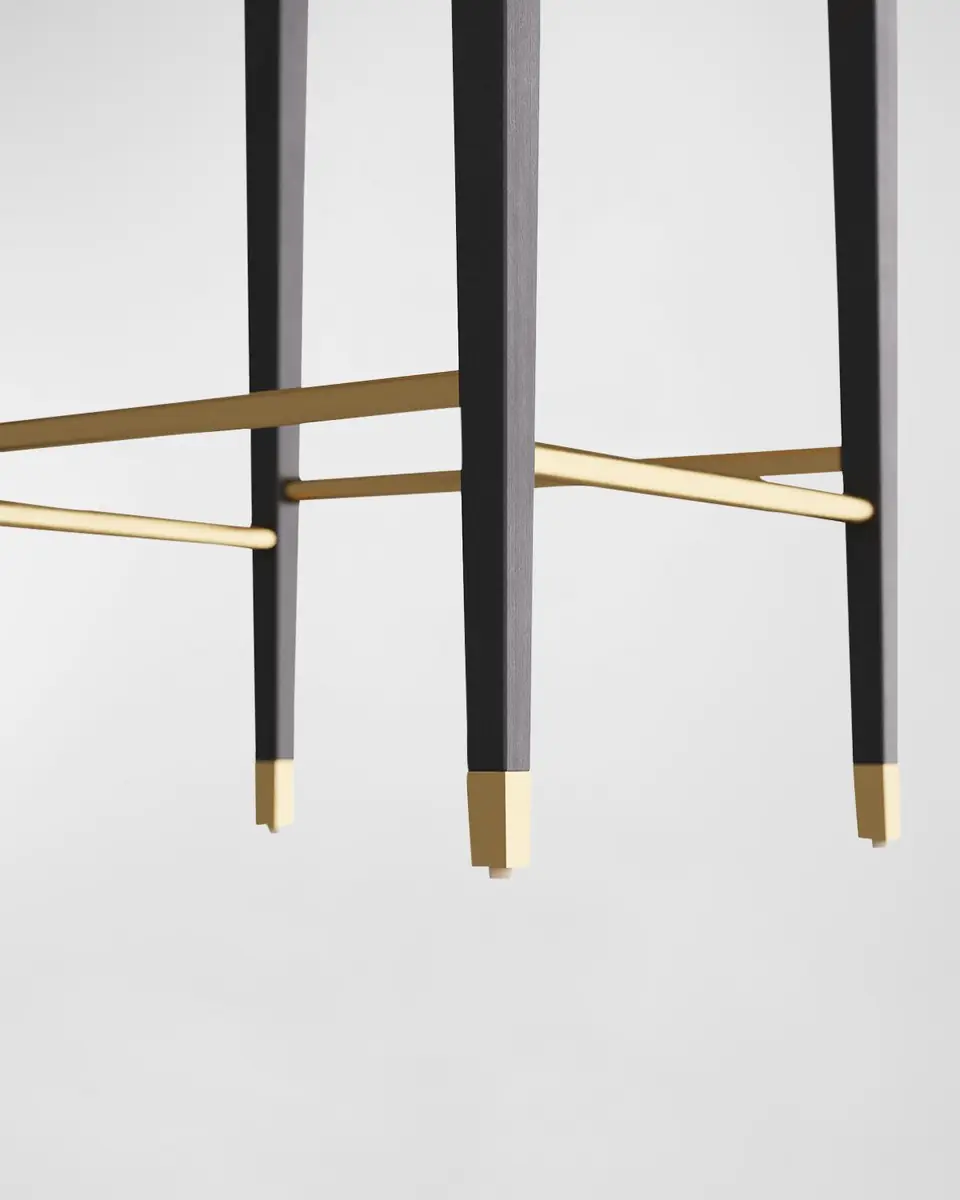 Arteriors Burdock Leather Bar Stool | Thumbnail 6 Arteriors Burdock Leather Bar Stool | Thumbnail 6