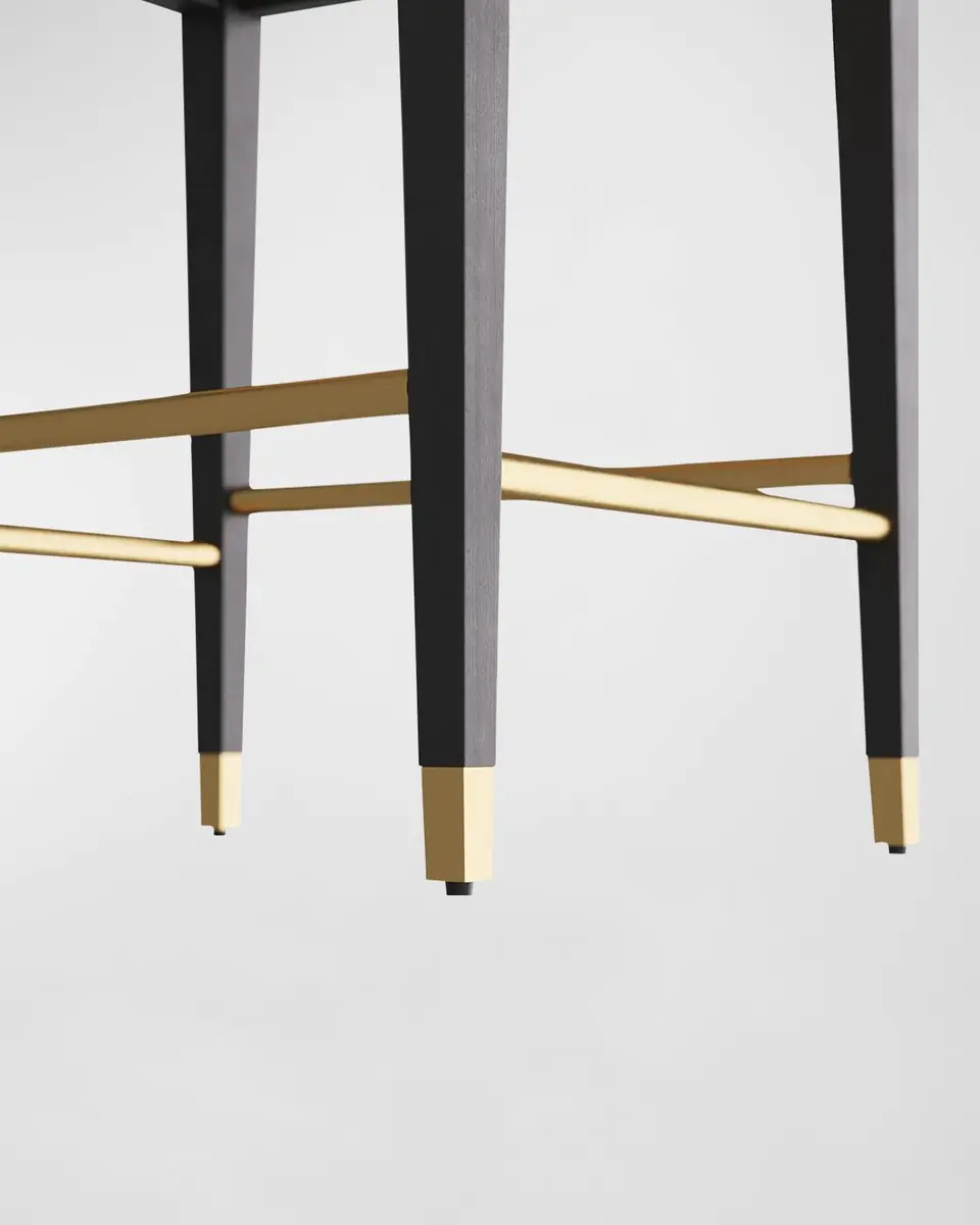 Arteriors Burdock Leather Counter Stool | Thumbnail 5 Arteriors Burdock Leather Counter Stool | Thumbnail 5
