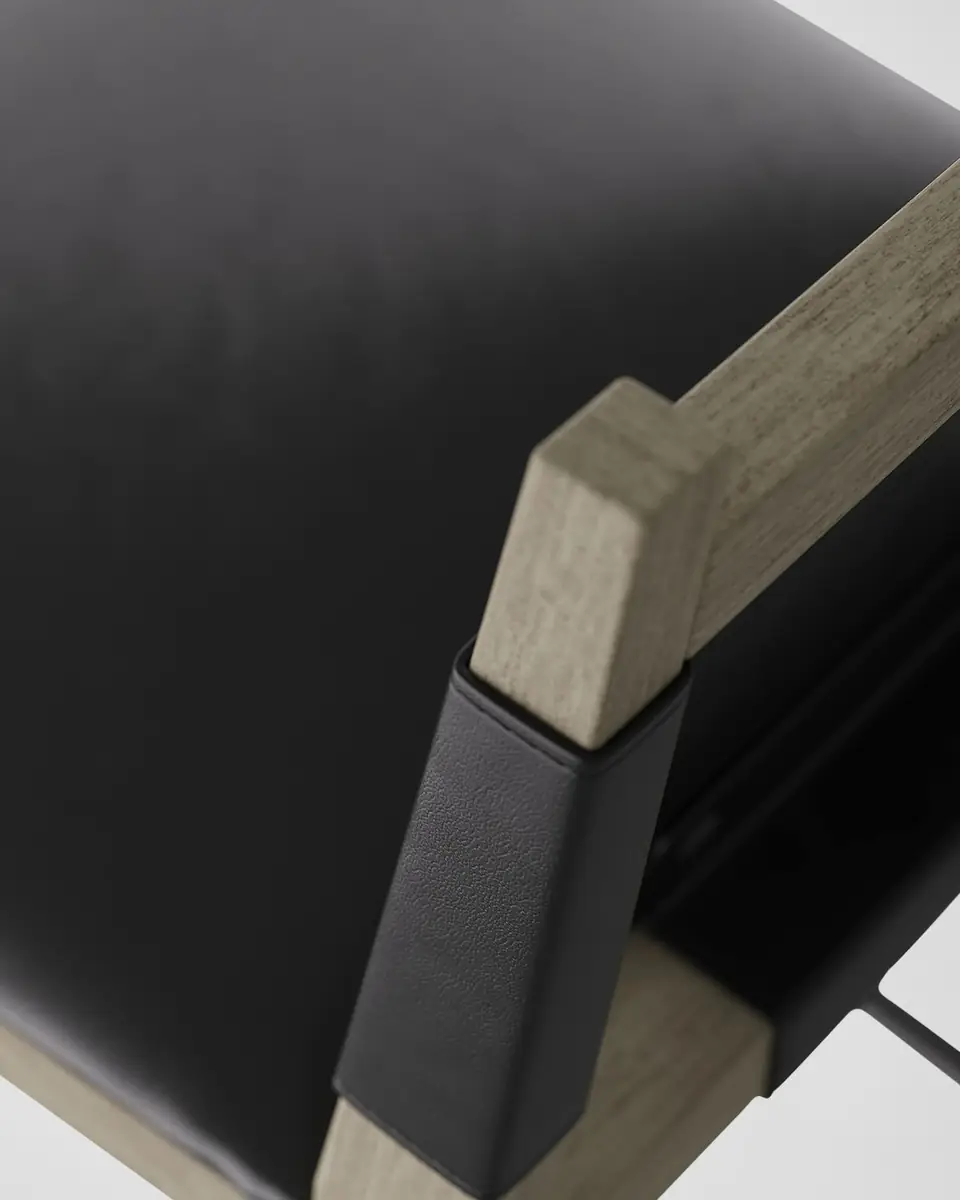 Arteriors Burdock Leather Bar Stool | Thumbnail 4 Arteriors Burdock Leather Bar Stool | Thumbnail 4