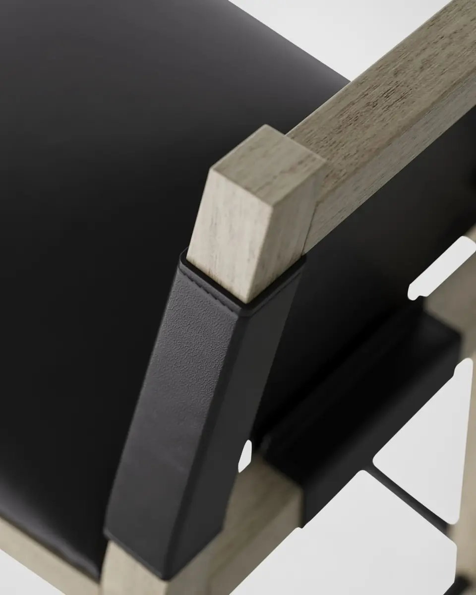 Arteriors Burdock Leather Counter Stool | Thumbnail 4 Arteriors Burdock Leather Counter Stool | Thumbnail 4