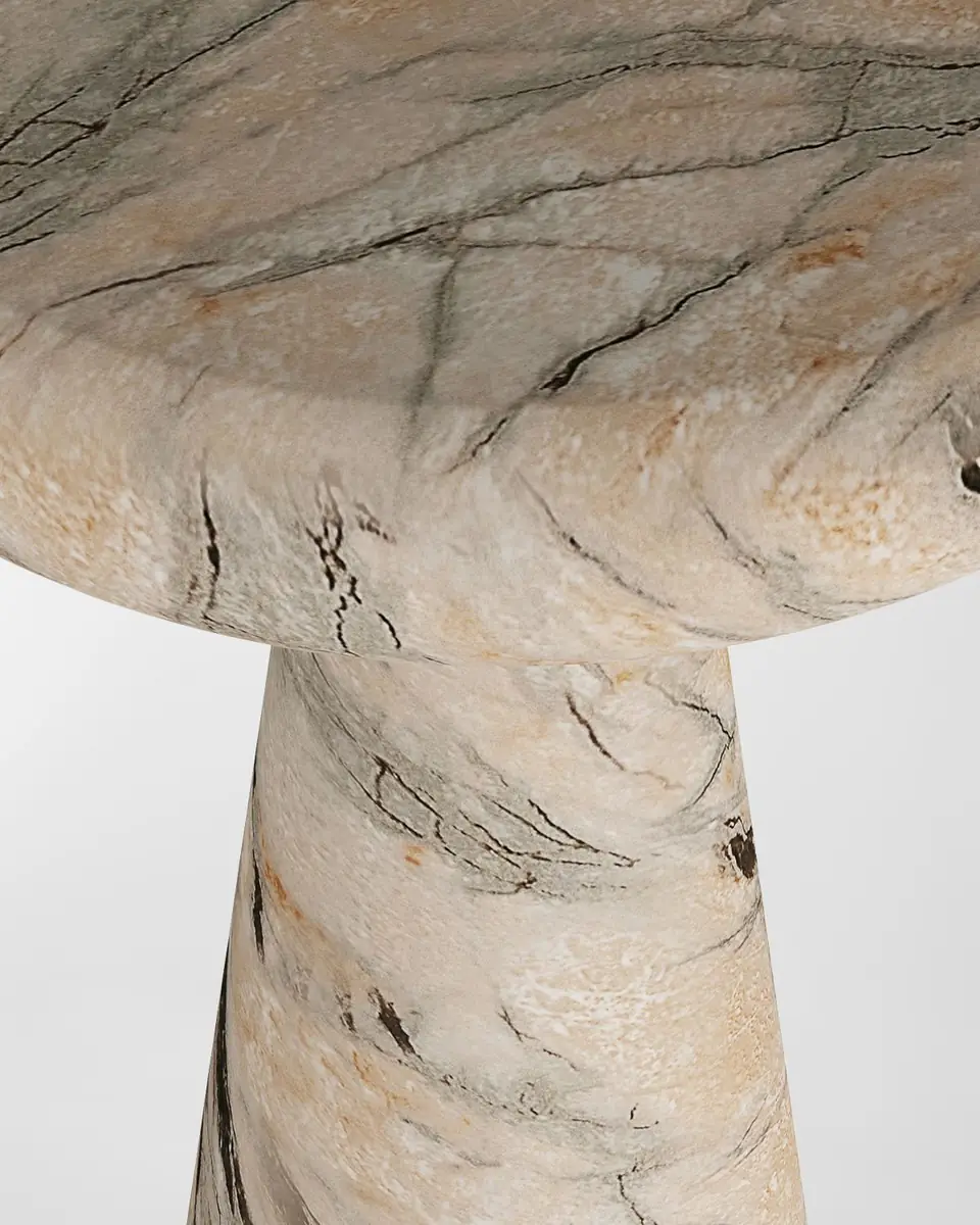 Arteriors Zahara Faux Marble Drink Table | Thumbnail 4