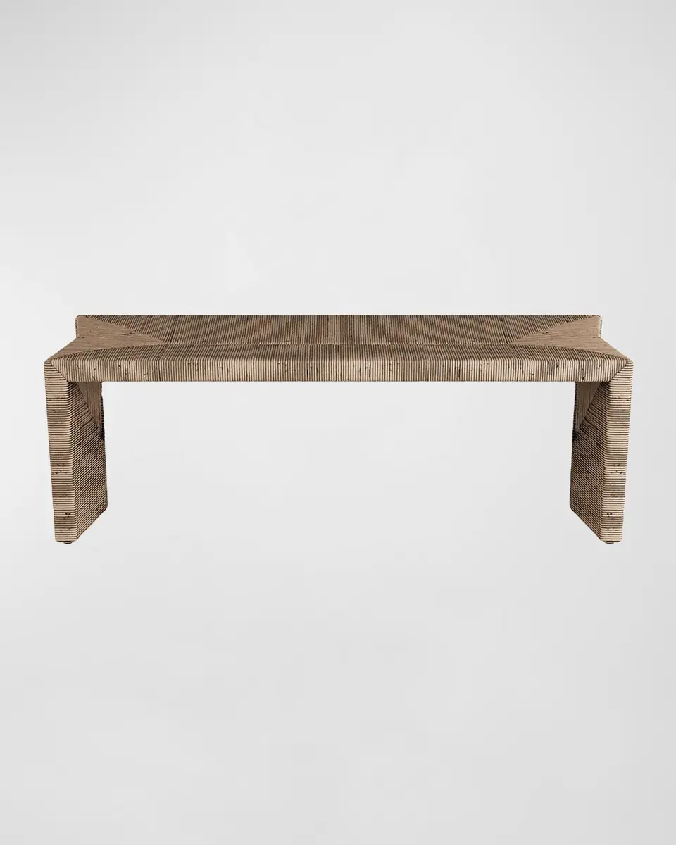 Arteriors Zuri Rattan Bench, 52" | Thumbnail 2 Arteriors Zuri Rattan Bench, 52" | Thumbnail 2